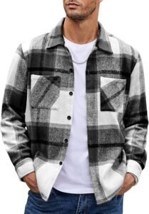 Read more about the article Flannel Shacket Guide: COOFANDY Men’s Casual Shirt Jacket Review & Styling Tips
